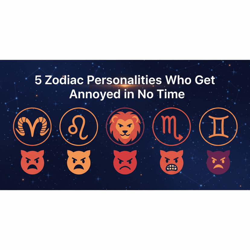 5 Zodiac Personalities Who Get Annoyed in No Time
